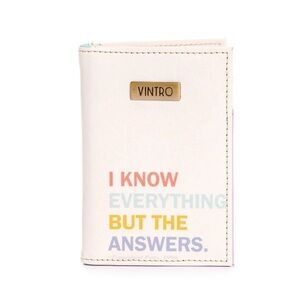 Vintro White Passport Holder
